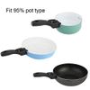 Universal Pot Handle Anti Scalding Removable Saucepan Handle, 19x4cm (Black)