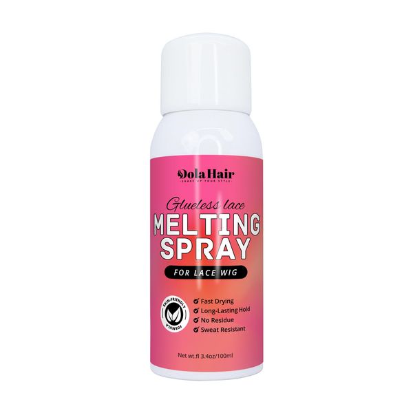 Dolahair Lace Melting and Holding Spray for GlueLess Wig Hair Adhesive for Wigs Wig Spray Medium Hold Edge and Hairline Protect Wig Spray Glue Spray Wig Melting Spray Lace Bond Spray