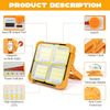 Portable 264 LED Solar Rechargeable Work Light Outdoor Camping Security Light