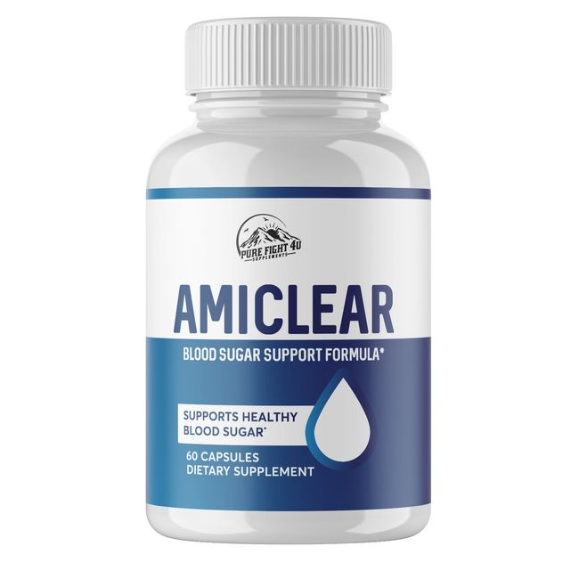 AMICLEAR Blood Sugar Support Supplement Formula - 1 Bottles ,60 Capsules