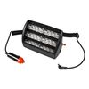 HQRP White 18 LED Visor Dashboard Emergency Strobe Lights with 3 Suction Cups