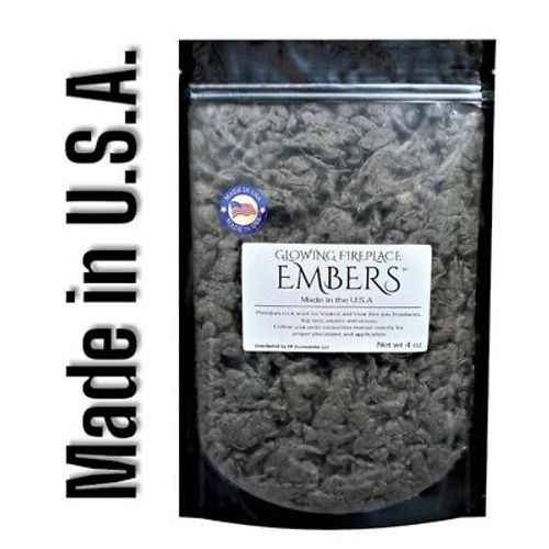 Glowing Fireplace Embers Rockwool For Gas Logs, Gas Fireplaces and Inserts, 4 oz
