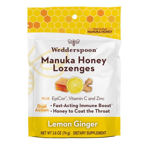 Manuka Honey Epicor Lemon Ginger 18 Lozenges