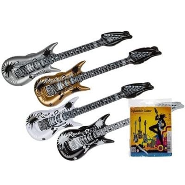 Toyland® Inflatable Guitar - 4 Assorted Colours - 1 Chosen At Random