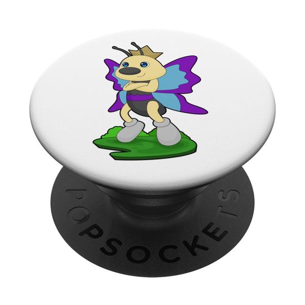Butterfly Princess Crown PopSockets Adhesive PopGrip