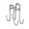 Wenko Double Shower Hook of Stainless Steel, Chrome, 8 x 3.5 x 8 cm