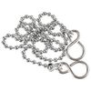 PLUG BALL CHAIN CHROME PLATED 450MM Fasteners & Hardware Hardware