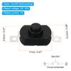 PATIKIL Latching Push Button Switch, 10 Pcs KAN-23 Flat Pin On/Off Self-lock DC 30V 1A Micro Switch for Flashlight Light Wall Outlet, Black