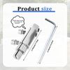 Pcmursal Broken Threaded Pipe Extractor Tool, Broken Pipe Extractor Tool, Stripped Screws and Damaged Bolts (Silver)