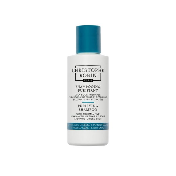 Christophe Robin Purifying Shampoo with thermal mud 75ml Travel size