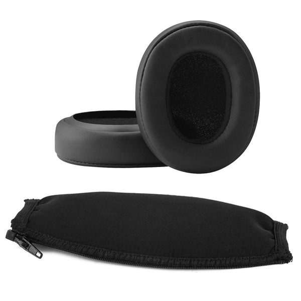 Geekria Ear Pad + Headband Cover, Compatible with Skulcandy Hesh3, Hesh 3, Crusher Wireless Crusher Evo Wireless Headphones Replacement Headphone Pads Ear Cushion Set