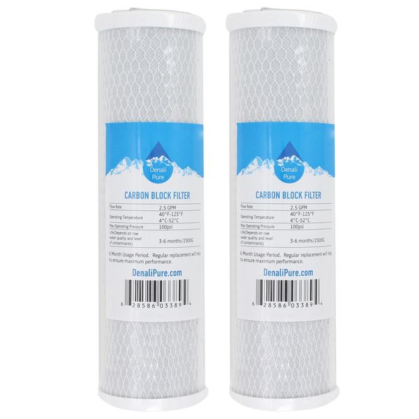 2X Activated Carbon Block Filter for WaterPur CCI-10-CLW
