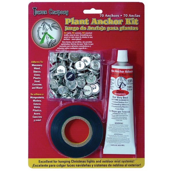 Tumax Plant Anchor Kit with Sil Flex 7500 Silicone Adhesive | Design Custom Layouts for Vines Roses and all Climbing Plants