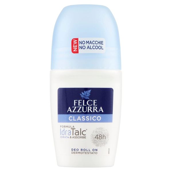 Felce Azzurra Classico roll-on deodorant 50 ml 48h formula Idra Talc