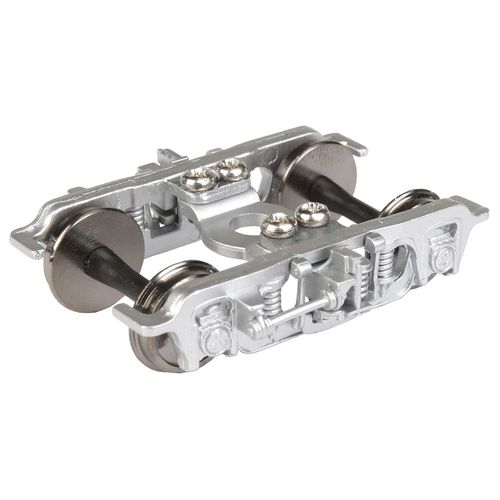 GSC 41-NDO (CIB) Outside Swing 4-Wheel Passenger Trucks w/36" Wheels -- Silver - 1 Pair