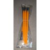 NEW 6 count #12  Bright Natural White Bristle Paint Brushes