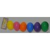 FDC Plastic Fillable Easter Eggs In Assorted Colours Large 6 Pcs