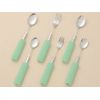 Bent Bend Steering Wheel Silicone Sponge with Spoon and Fork Small R – 24/SS – 2 [huse Planning] [Self Dinnerware]