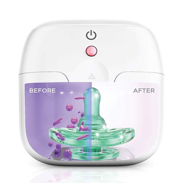 59S Pacifier Disinfecting UVC Box Series, 2W Model (White) Cute