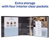 Avery Durable 3 Ring Binder, 2" One Touch EZD Rings, Label Holder, 1 Black Binder (08502)