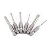 Slotted Screwdriver Bit Set, 6pcs Flat Head Screwdriver Bits, 50mm 2.0-6.0mm 1/4 Hex Shank Bits Magnetic Flat Head Screwdriver Bits