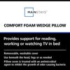 Foam Wedge Pillow Reading TV Support Hypoallergenic Ergonomic Inclined Elevation
