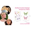 DIVAWOO 32 Sheets Face Temporary Tattoo, 20 sheets Glitter Metallic Freckle Tattoos, 12 PCS Butterflies Fake Tattoos Stickers for Festival Makeup Rave Accessories