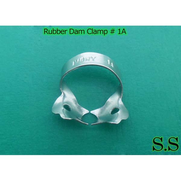 6 Endodontic Rubber Dam Clamp # 1A Surgical Dental Instruments
