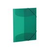 HERMA Elastic Folder Translucent in Dark Green, A3, Sturdy Plastic, with 3 Inner Flaps, 1 Span Folder