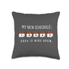 2024 Retirement IDGAF Funny Quote Joke Throw Pillow