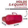 Medegen Sharps Container, Red 10.5" X 3.5" X 10.5", Horizontal Entry, 3 Count