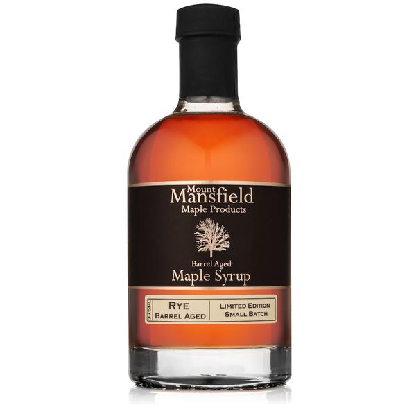 Mansfield Maple-Rye Whiskey Barrel Aged Pure Vermont Maple Syrup-375ml