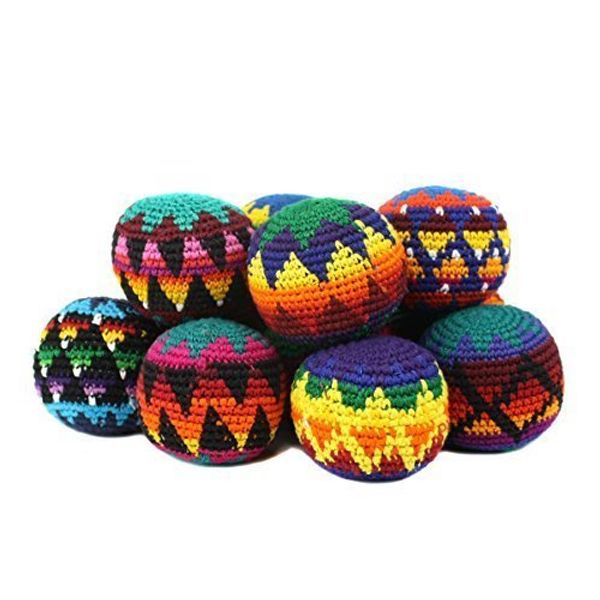 Peruvian Arts Hacky Sack Assorted Color- Set of 6