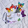 eatsleepdoodle Butterfly Crossbody Bag, Original, White
