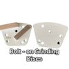 6 Pack Bolt on Diamond Grinding Discs for Floor Grinders Hard Concrete Surface
