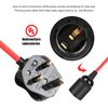 Pendant Light Ceiling Lighting Fitting, E27 Lamp Holder with Switch Suspended Pendant Light Fitting Kit, 2 Core Textile Cable UK Plug (Black, 4m)