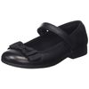 Clarks Girls Scala Tap K Closed Ballet Flats, black