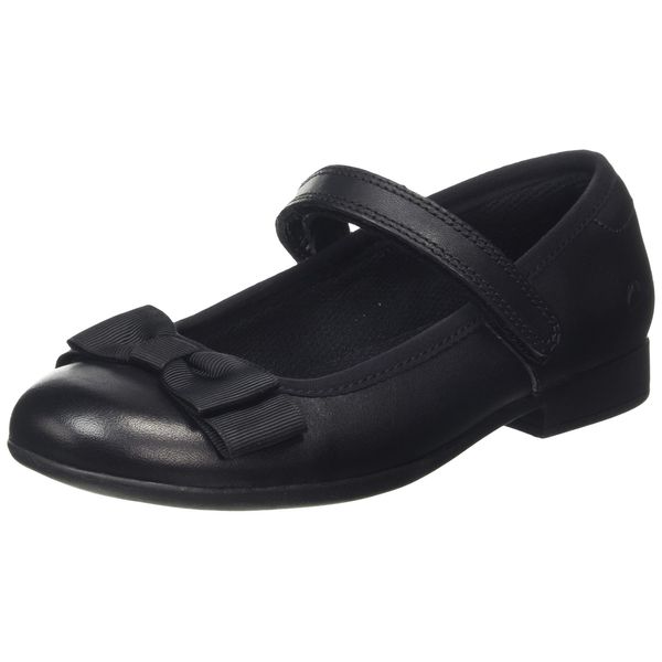 Clarks Girls Scala Tap K Closed Ballet Flats, black