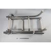 Stainless Steel 4 Step Folding Ladder with White Step Covers