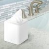 Youngever 2 Pack Tissue Box Covers, Re-usable Plastic Square Tissue Box Holders, Square Napkin Box Holders