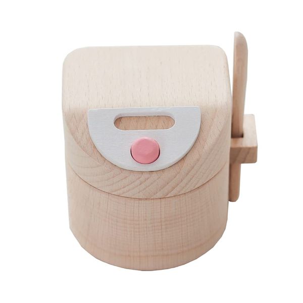 Wooden Toy Daiwa, Rice Cooker (Pink), Pretend Play, Pretend Play Set, Play Accessories, Kitchen Jar, Wooden Toys, Pretend Play