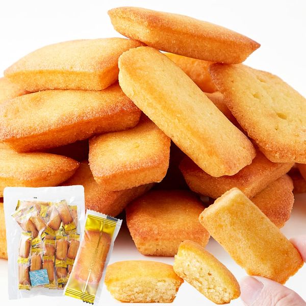 Natural Life Gluten Free Bite Financier 9.5 oz (270 g), Rice Flour, Okara Baked Sweets, Snacks, Individual Packaging, No Flour, Moist