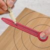 Tiardey Mini Drawing Compass Ruler And Woodworking Ruler With Circular Scriber And Scriber Multifunctional Tool