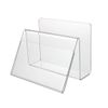Source One Deluxe Clear Acrylic Desk Organizer with Picture or Postcard Display