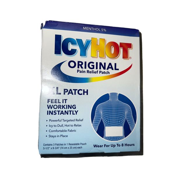 Icy Hot Original Pain Relief Patch - 8 Hours of Relief