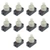 InputMakers 10pcs push button switch, on off switch, electric circuit kits for children, circuit kits for kids, push switch, button switch, latching push button switch, electric circuits for kids.