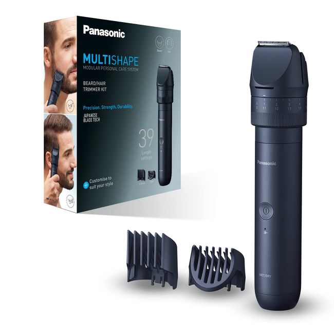 Panasonic ER-CKN1, MULTISHAPE Modular Personal Care System, Waterproof Beard and Hair Trimmer with Rechargeable Ni-MH Battery, Black