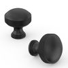 Asidrama 10 Pack Matte Black Kitchen Cabinet Knobs Knurled Cabinet Hardware Zinc Knobs for Dresser Drawers
