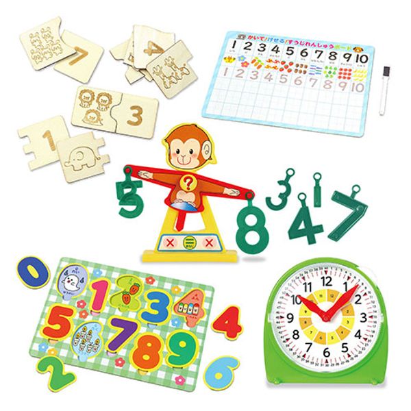 Artec Montessori Mathematics Education Toy Set of 5 ATC21639<br><br> games toys books | related words rack display set toys 1 year old learning cute stamp card toddler trading card 3 year old picture book puzzle 4 year old educational baby cute elementary