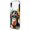 iPhone XR Chimp Sunglasses Chimpanzee Monkey Funny Art Print Graphic Case